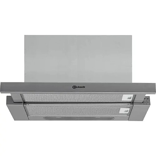 Bauknecht DBAH 65 LM X Hotte 180W 62dB 60cm 448m³/h Commandes Mécaniques Filtres à Graisses Aluminium Gris