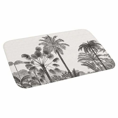 Paris Prix Tapis de Bain Imprimé Cocoty 45x75cm Noir & Blanc