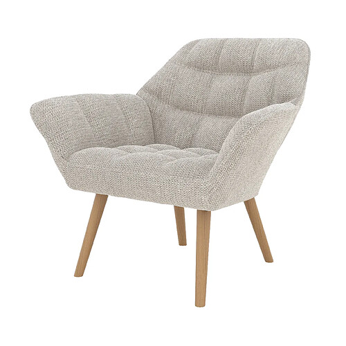 Rendez Vous Deco Fauteuil Simba gris clair