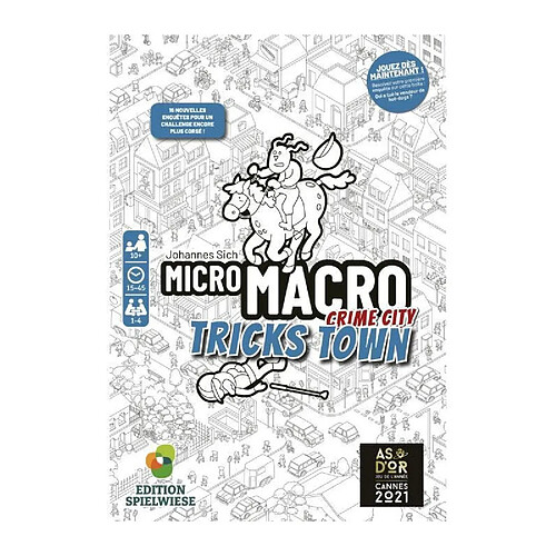 Blackrock Editions Jeu d'ambiance Spielwise Micro Macro Crime City 3