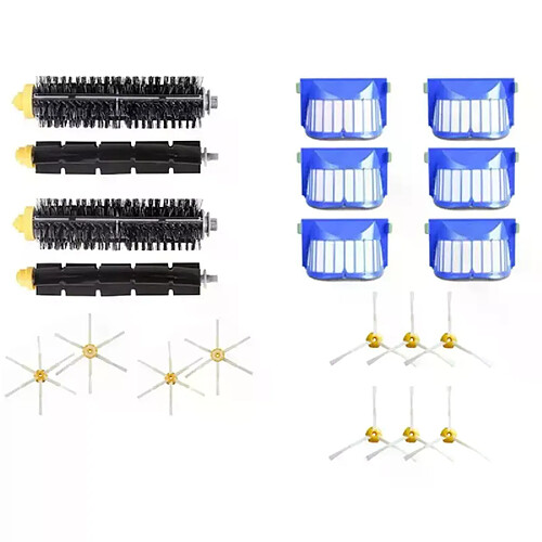 Filtre Hepa pour aspirateur Robot IRobot Roomba série 600, 1 ensemble, brosse latérale à rouleau central, 605, 606, 616, 620, 650, 655, 660
