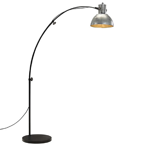 vidaXL Lampadaire 25 W argent vintage 150 cm E27