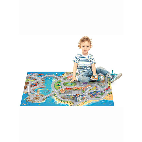 1A2T Tapis enfant CONNECTE MER Tapis Polyester de House Of Kids