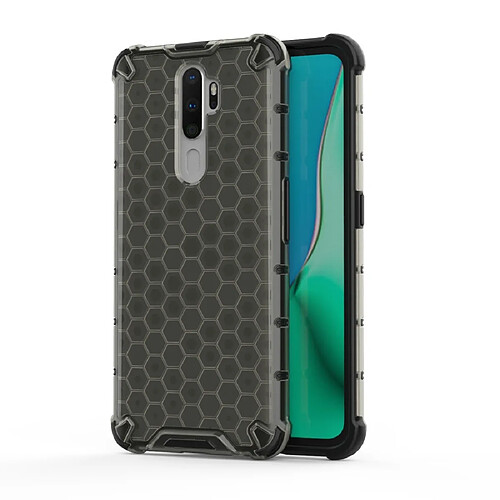 Wewoo Coque Souple Pour Oppo A9 2020 TP + anti-choc en nid d'abeille Honeycomb Gris