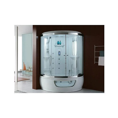 Karag Cabine de douche d'angle hydromassante PALOMA K-549 130x130 cm x 225 cm