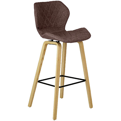 Non Tabouret de bar Austin tissu