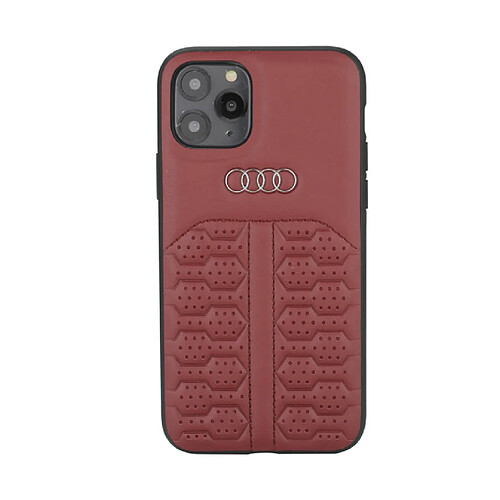 Audi Etui pour iPhone 12 Mini - Merlot Coque pour A6 Série cuir véritable