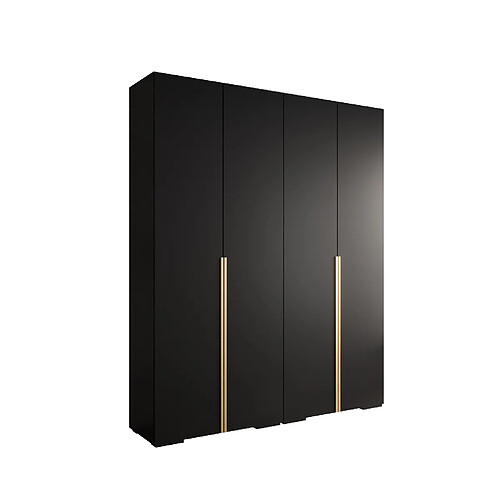 Abiks Meble Armoire Inova 1 À Portes Battantes 236,7/200/47 4 Portes (nero/d’oro)