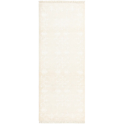 Vidal Tapis de couloir en laine 203x79 beige Darya