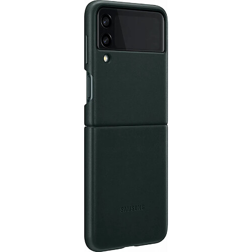 BIGBEN Coque en Cuir Verte pour Samsung Galaxy Z Flip 3 Samsung