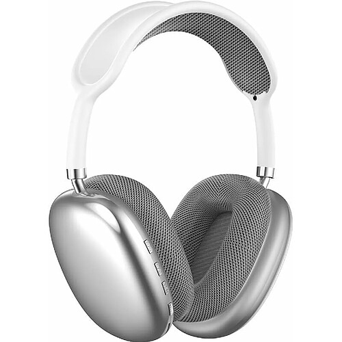 Casque Bluetooth sans fil YUANFU-P9Promax (casque stéréo, chargement en coton de type C - argent)