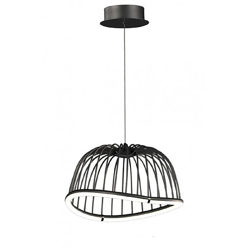 Luminaire Center Suspension Celeste Noir 1 ampoule 32cm