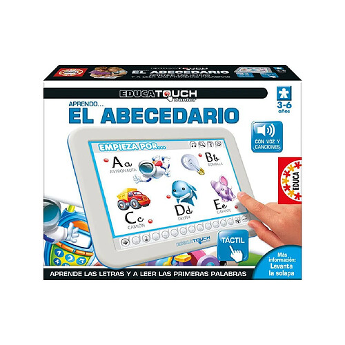 EDUCA BORRAS - Educa BorrAs Touch Junior apprendre El Abecedario 29-15435 - Tablette pour apprendre l'alphabet