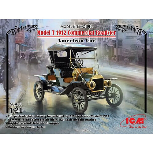 Model T 1912 Commercial Roadster,America Car- 1:24e - ICM