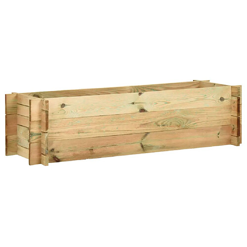 vidaXL Jardinière surélevée de légumes Bois de pin imprégné 120 cm