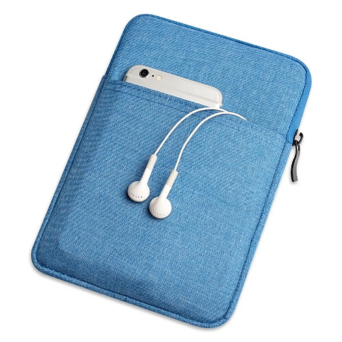 Wewoo Housse Étui Coque Sac de protection antichoc Canvas + Space Cotton + Plush pour iPad Mini 5 2019 Lac Bleu