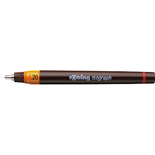 rotring Stylo à encre de chine isograph 0,20 mm, noir ()