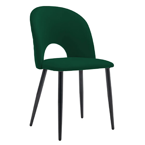 ComfortXL Lot De 2 Chaises De Salle À Manger, Chaise Rembourrée Avec Dossier, Vert