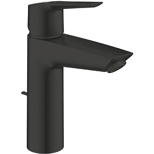 Mitigeur monocommande lavabo - GROHE Start - 234552432 - Noir mat - Taille M - Bec moyen - Economie d'eau - Tirette et vidage