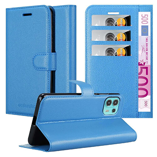 Cadorabo Coque Motorola EDGE 20 LITE / FUSION Etui en Bleu