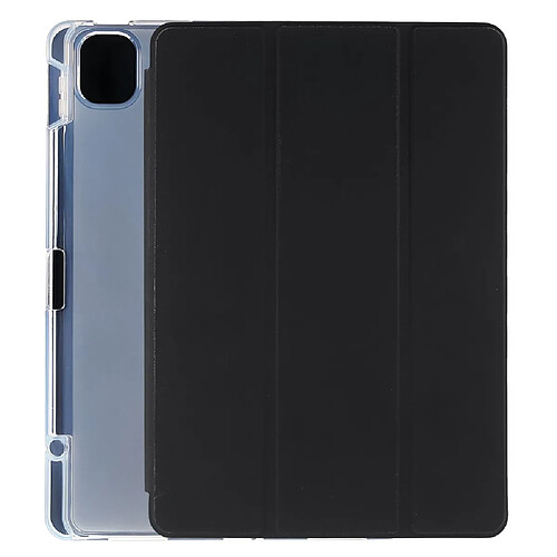 Etui en PU avec support et porte-stylo noir pour votre Xiaomi Pad 5/Pad 5 Pro