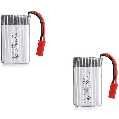 2pcs Batteries 3.7V 750mAh 25C pour MJX X200 X300C X400 X500 X800 RC Quadcopter