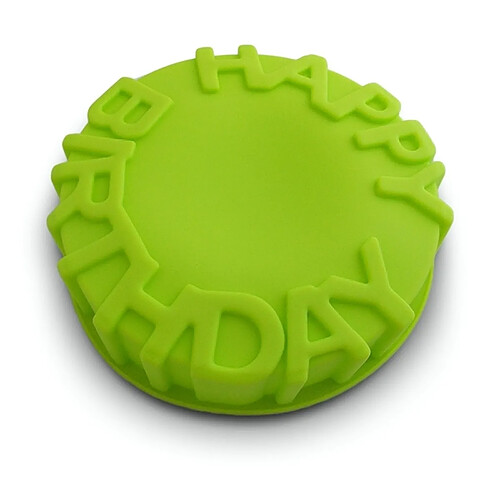 Totalcadeau Moule à gâteau silicone inscription happy birthday