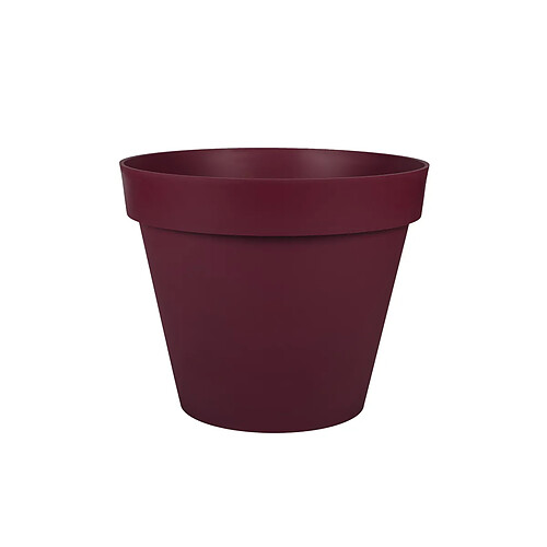 Pot de fleur rond Toscane Ø 48 x H.40 cm - Rouge bourgogne - Eda