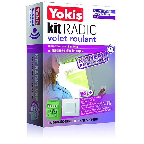 kit radio - volet rouant - power - yokis kitradiovrp