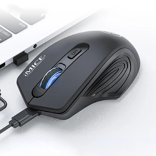 Yonis Souris Sans Fil Silencieuse Rechargeable 1600 DPI