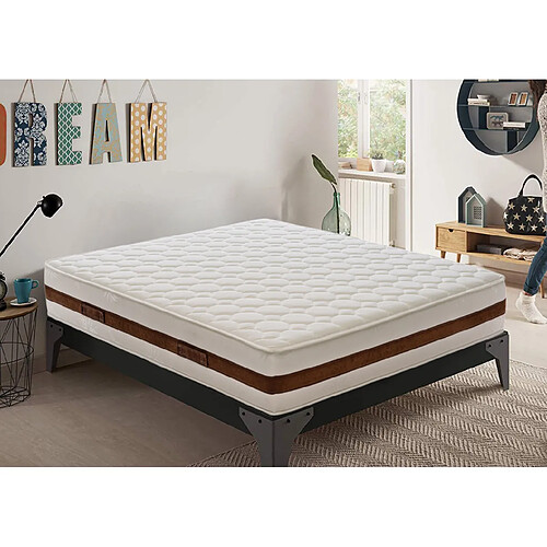 Materassi&Doghe Matelas 120x190 à mémoire de forme ergothérapie 29 cm épaisseur avec 5 cm de mémoire modèle Premium