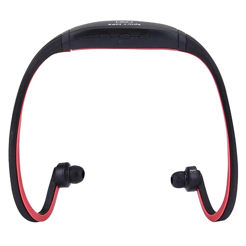 Wewoo Casque Sport rouge pour les smartphone et iPad ordinateur portable MP3 ou autres périphériques audio, stockage maximum de carte SD: 8GB étanche imperméable à l'eau stéréo sans fil écouteurs intra-auriculaires avec micro SD,