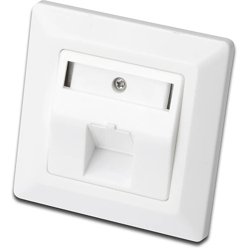 DIGITUS boîtier vide pour module Keystone,1 port, blanc pur ()