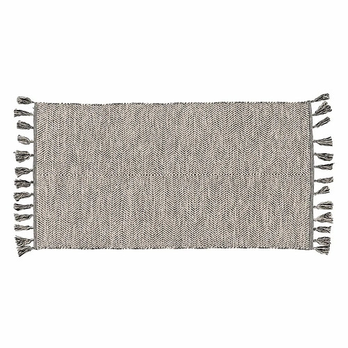 BigBuy Home Tapis Gris 70 % coton 30 % Polyester 80 x 150 cm