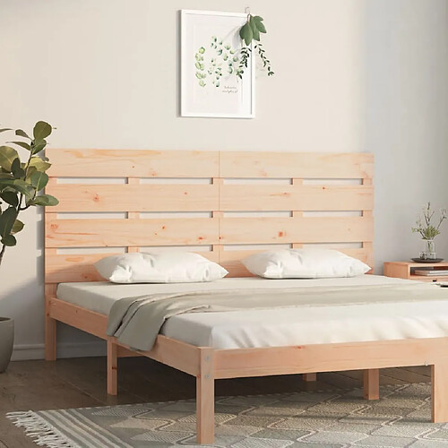 vidaXL Tête de lit 160x3x80 cm Bois massif de pin