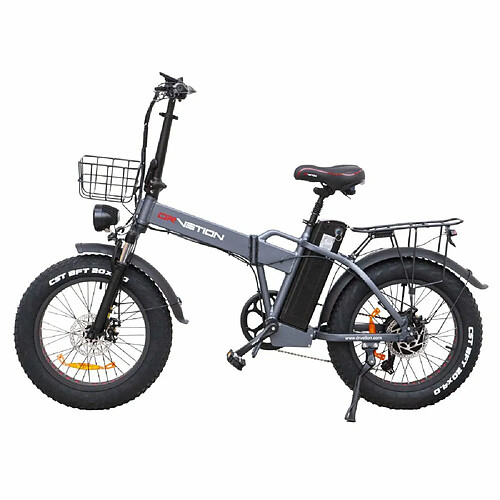 Vélo Électrique DrveTion AT20 - 20*4.0 Pouces Moteur 750W Batterie 48V15Ah Autonomie 55-70KM - Noir Gris