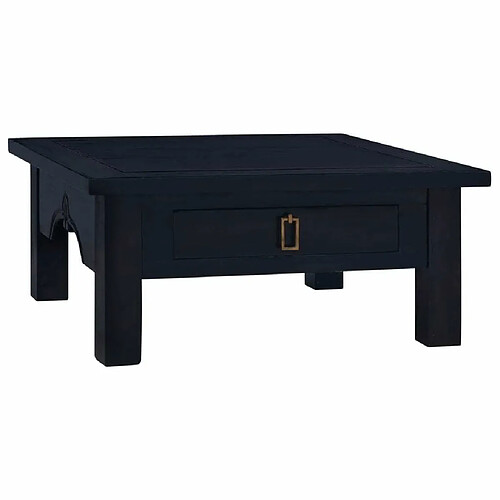 Maison Chic Tabls basse,Table Console pour salon Café noir clair 68x68x30 cm Bois d'acajou massif -MN91683