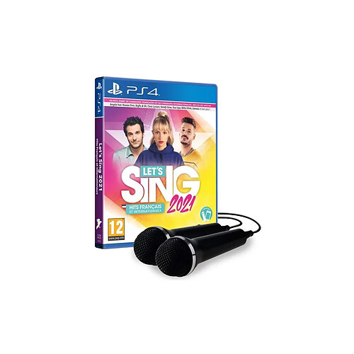 KOCH Media Jeu PS4 Lets Sing 2021 Hits français + 2 Micros