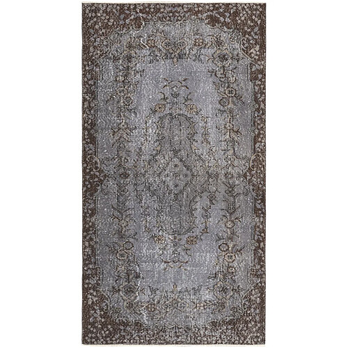 Vidal Tapis de laine 206x112 gris Ultra Vintage