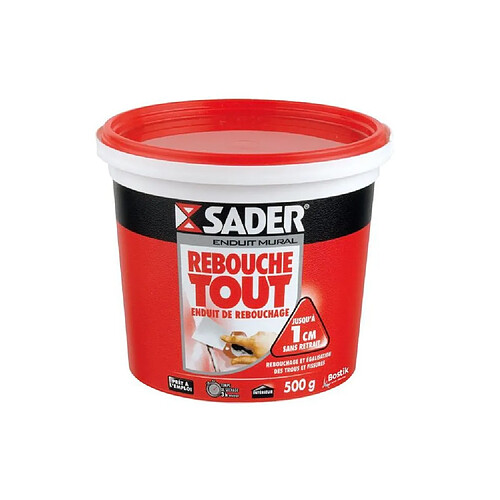 SADER Pôt Pâte Enduit Rebouche Tout - 500g