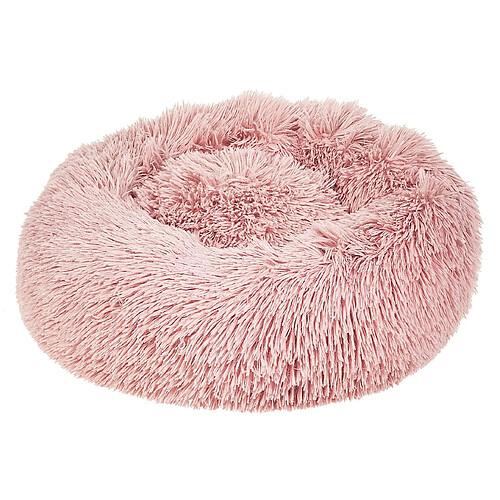 Beliani Lit pour animal KULU Fourrure synthétique Rose