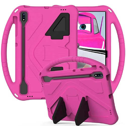 Coque en TPU antichoc, EVA rose pour votre Samsung Galaxy Tab S7 FE/Tab S7 Plus