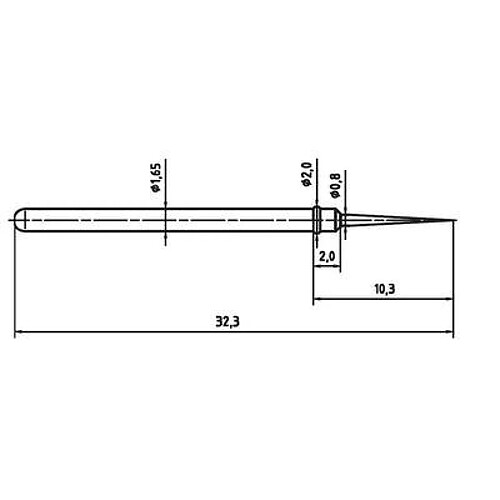 Pointe Test Precis. 2021Bst-1,5N-Ni-0,8 PTR 2021-BST-1.5N-NI-0.8