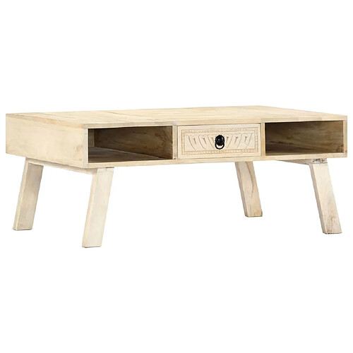 vidaXL Table basse 100x60x40 cm Bois de manguier massif