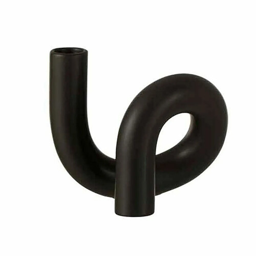 Paris Prix Bougeoir 1 Bougie Déco Torsion 17cm Noir