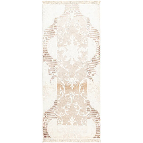 Vidal Tapis de couloir en laine 201x84 beige Darya