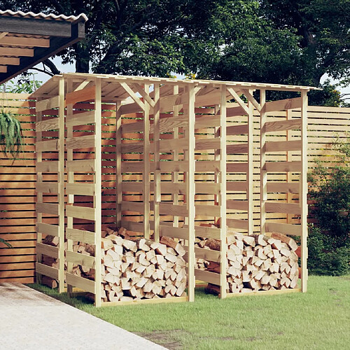 vidaXL Pergolas avec toits 4 pcs 100x90x200 cm Bois de pin imprégné