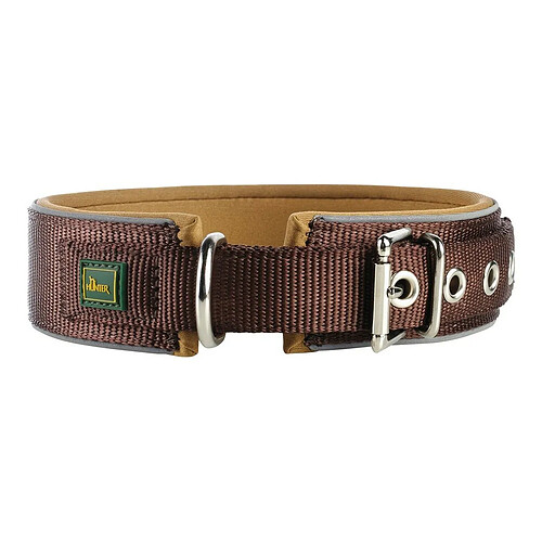 Collier pour Chien Hunter Neoprene Reflect Marron (44-51 cm)