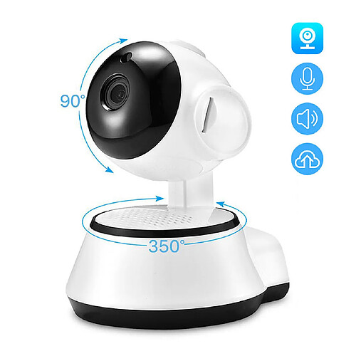 Universal Caméras de surveillance HD 1080p Caméras de sécurité Surveillance Baby Line Surveillance Pet Cam Vision nocturne infrarouge Wireless CCTV Cameras