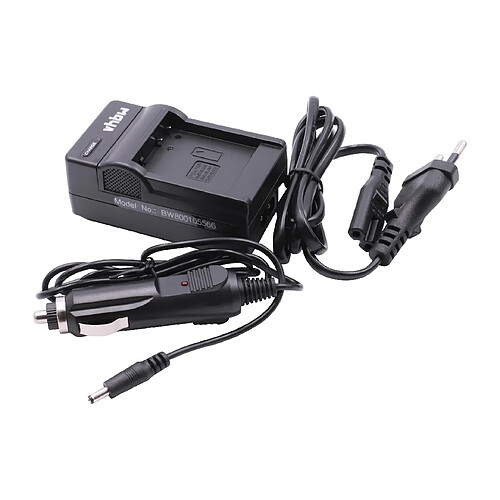 vhbw câble et socle de recharge, chargeur, bloc d´alimentation incl. allume cigare pour Panasonic Lumix DMC-LX15 comme DMW-BLH7, DMW-BLH7E, DMW-BLH7PP